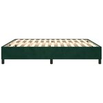 vidaXL Cadre de lit vert foncé 180x200 cm velours