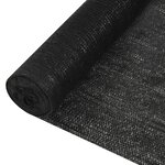 vidaXL Filet brise-vue Noir 1 5x50 m PEHD 150 g/m²