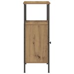 vidaXL Tables de chevet 2 Pièces chêne artisanal bois d'ingénierie