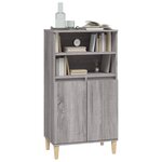 vidaXL Buffet haut Sonoma gris 60x36x110 cm Bois d'ingénierie