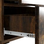 vidaXL Cabinet de chevet 2 Pièces Chêne fumé 43 x 34 5 x 47 5 cm