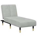 vidaXL Ensemble de canapés 2 Pièces gris clair velours