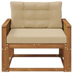 vidaXL Sofa de milieu extérieur Naturel