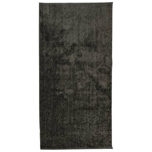 vidaXL Tapis ISTAN à poils longs aspect brillant anthracite 100x200 cm