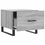 vidaXL Table basse Sonoma gris 50x50x40 cm Bois d'ingénierie