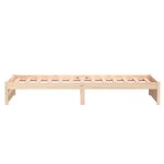 vidaXL Cadre de lit Bois massif 90x200 cm