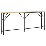 vidaXL Table console chêne sonoma 180x23x75 cm bois d'ingénierie