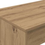 vidaXL Bureau de lit Chêne artisanal Bois d'ingénierie