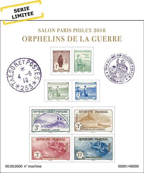 Bloc - Salon Paris Philex 2018 - Orphelins de la guerre