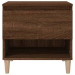 vidaXL Tables de chevet 2 Pièces Chêne brun 50x46x50 cm Bois d’ingénierie