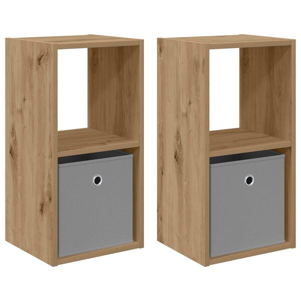 vidaXL Table de chevet 2 Pièces Chêne artisanal 30 5 x 27 x 59 5 cm