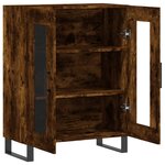 vidaXL Buffet chêne fumé 69 5x34x90 cm bois d'ingénierie