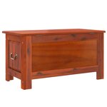 vidaXL Coffre de rangement avec couvercle marron bois massif d'acacia