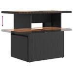 vidaXL Ensemble de repas extérieur 5 pc Noir et blanc crème