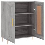 vidaXL Buffet sonoma gris 69 5x34x90 cm bois d'ingénierie