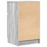 vidaXL Tables de chevet 2 Pièces sonoma gris 39x35x65cm bois d'ingénierie
