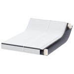 vidaXL Matelas 2 Pièces Blanc  Gris 80 x 200 cm Tissu tricoté