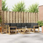 vidaXL Ensemble de canapés d'extérieur 6 Pièces