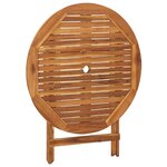 vidaXL Mobilier à dîner de jardin pliable 5 Pièces Bois d'acacia solide