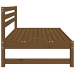 vidaXL Canapé central de jardin marron miel 120x80 cm bois pin massif