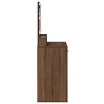 vidaXL Table de Toilette Chêne brun 79 x 41 x 135 cm Bois d'ingénierie