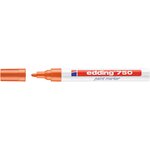Marqueur Peinture 750 Orange Pointe Moyenne 2-4 mm x 6 EDDING