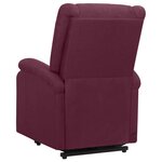 Vidaxl fauteuil inclinable violet tissu