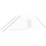 vidaXL Serre avec cadre en acier blanc 12 m² 6x2x2 85 m