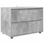 vidaXL Armoire de rangement Gris béton 80 x 48 x 57 cm