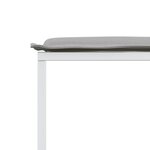 vidaXL Ensemble à manger de jardin avec coussins 17Pièces blanc textilène