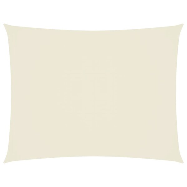 vidaXL Voile de parasol tissu oxford rectangulaire 2x3 5 m crème