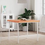 vidaXL Dessus de table 80x80x4 cm carré bois massif de hêtre