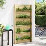 vidaXL Support de jardin à plantes 5 niveaux 90x15x180 cm Bois imprégné de pin