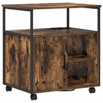 vidaXL Cabinet avec Station de Charge Chêne fumé 61 x 46 x 67 cm