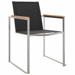 vidaXL Ensemble de repas extérieur 3 Pièces Bois de teck solide