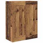 vidaXL Haut Armoire Bois Ancien 69 5 x 34 x 180 cm Bois d'ingénierie
