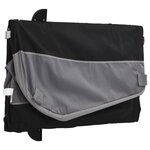 vidaXL Remorque de vélo noir et gris 30 kg fer