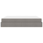 vidaXL Cadre de lit avec stockage Taupe 180 x 200 cm tissu