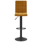 vidaXL Tabourets de bar lot de 2 marron velours