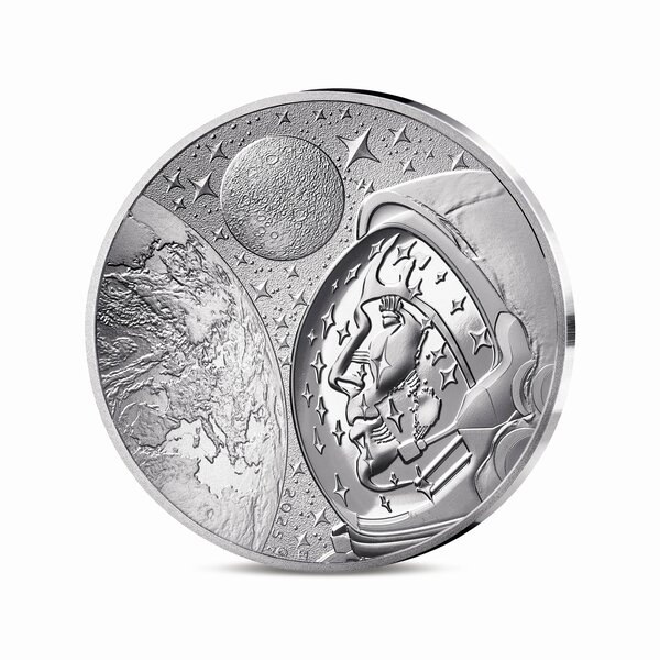 L'Odyssée Spatiale avec Thomas Pesquet Monnaie de 10€ Argent BE