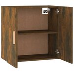 vidaXL Armoire murale Chêne fumé 60x30x60 cm Bois d'ingénierie