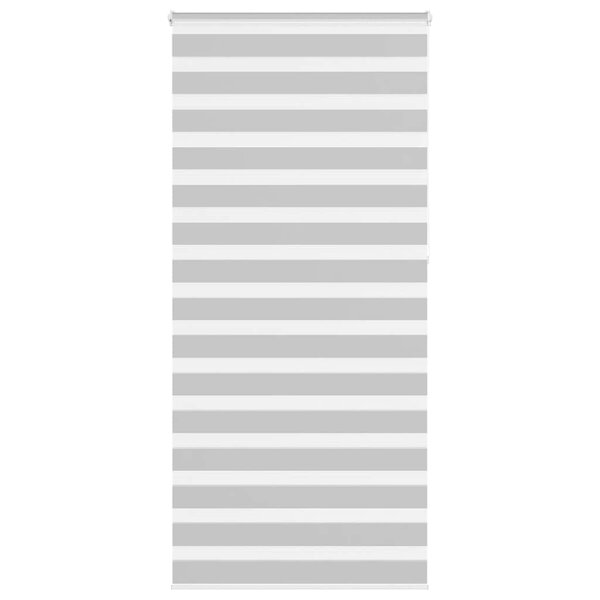 vidaXL Store zèbre gris clair largeur du tissu 90 9 cm polyester