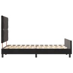 vidaXL Cadre de lit avec tête de lit Noir 120 x 190 cm Velours