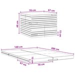vidaXL Canapé-lit pliable 140 x 67 x 45 cm Rose