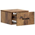 vidaXL Cabinet de chevet mural Bois ancien 34 5 x 33 x 20 cm