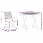 vidaXL Ensemble de salle à manger pour jardin 5 Pièces Marron