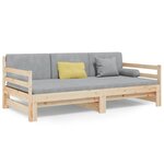 vidaXL Lit coulissant 2x(80x200) cm Bois de pin massif
