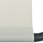 vidaXL Chaise longue d'extérieur Tissu Crème