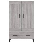 vidaXL Buffet haut sonoma gris 69 5x31x115 cm bois d'ingénierie