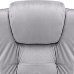 vidaXL Chaise de bureau de massage Gris clair Velours